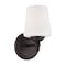 Designers Fountain Darcy 5.25in 1-Light Oil Rubbed Bronze Transitional Indoor Wall Sconce with Opal Glass Shade 15006-1B-34 - alternate 1